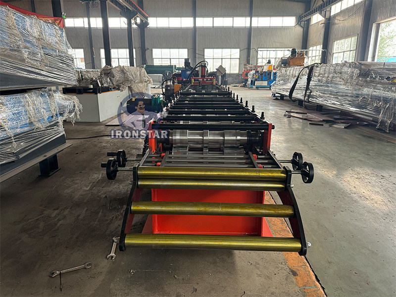 “Ironstar Custom Pattern 3D Wall Decoration Panel Roll Forming Machine Metal Cladding Panel Making Machine Kyrgyzstan”