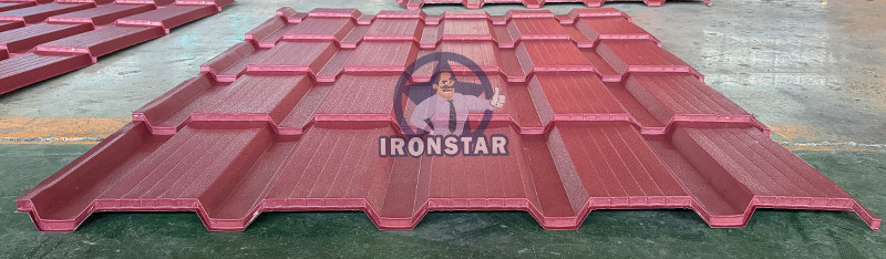 “Automatic Cascade T21 C21 Metal Tile Roll Forming Machine Roofing Profile Production Equipment Roofing Sheet Making Machinery for Russia Georgia Kyrgyzstan Roofing Factory”