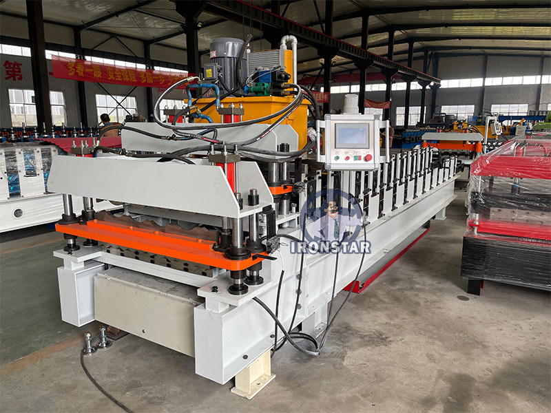 “Ironstar Two In One 836 Wave Sheet and 828 Roof Tile Double Layer Roll Forming Machine Equipment Flying Cutting System Automatic PLC Control Roofing Sheet Production Line Factory Direct Supply”