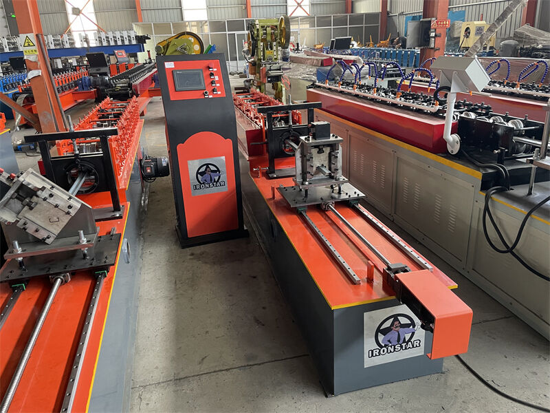 “Galvanized Steel Omega Furring Channel Roll Forming Machine PLC Controlled Hydraulic Cutting For Drywall Framing Construction”
